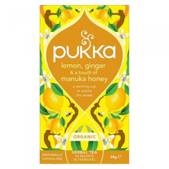 Pukka lemon ginger touch man hon bio