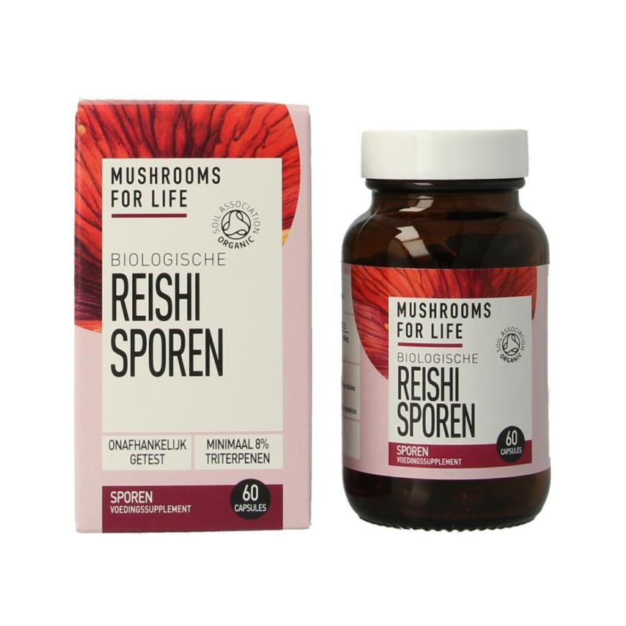 Reishi spore paddenstoel bio