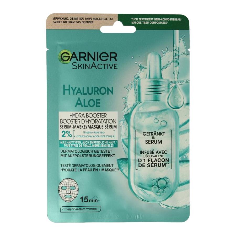 Garnier Skinact hydraterende bomb tissuemasker
