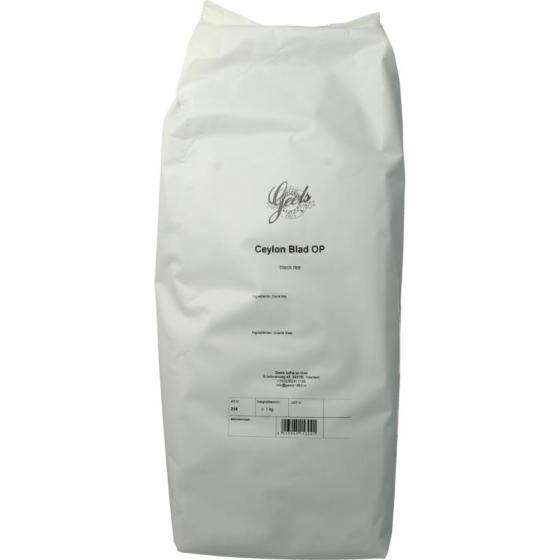 Geels ceylon blad op