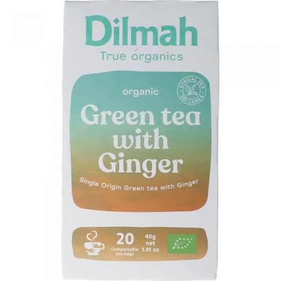 Dilmah Green tea with ginger bio