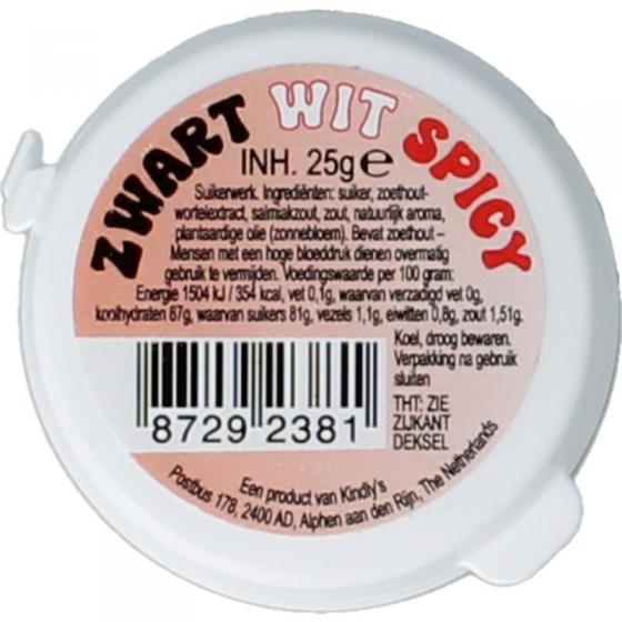 Kindly's zwart-wit spicy