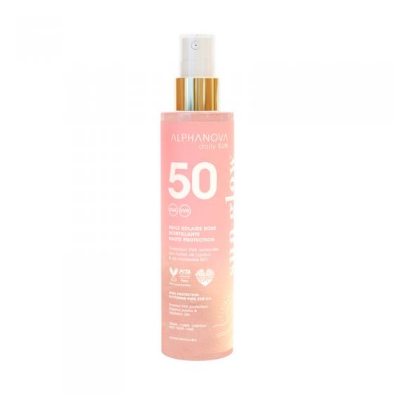 Alphanova Sun glitt pink sun oil spf50 bio