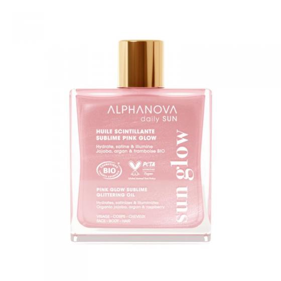 Alphanova Sun subl glitt oil pink glow bio