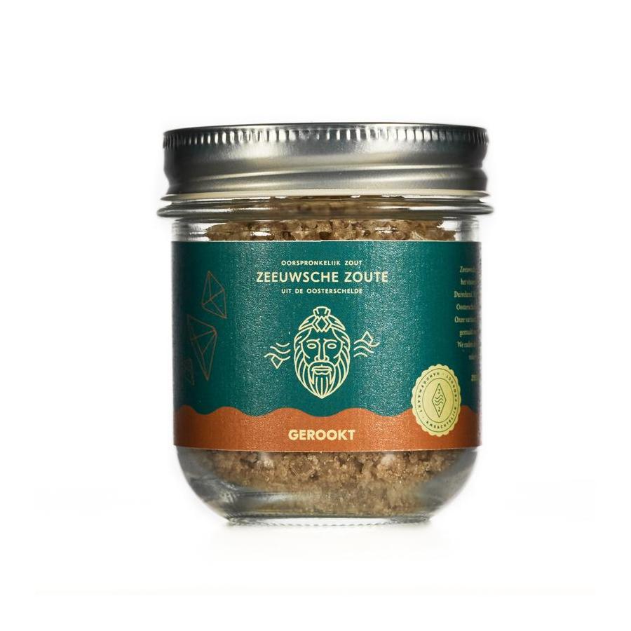 Zeeuwsche Zoute Zout gerookt glazen pot