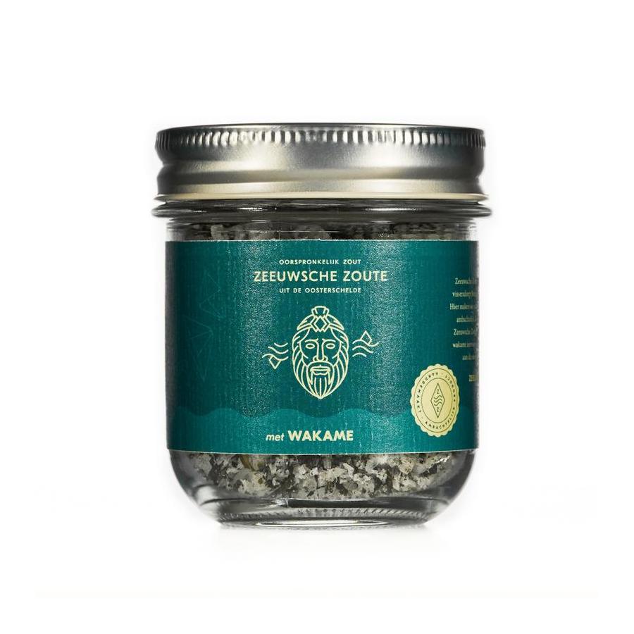 Zeeuwsche Zoute Zout met wakame glazen pot bio