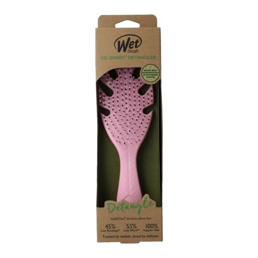 Wetbrush Go green detangler pink