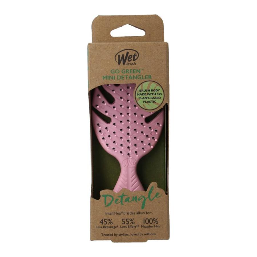 Wetbrush Go green detangler pink mini