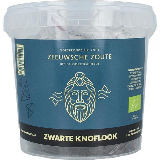 Zeeuwsche Zoute Zout met zwarte knoflook
