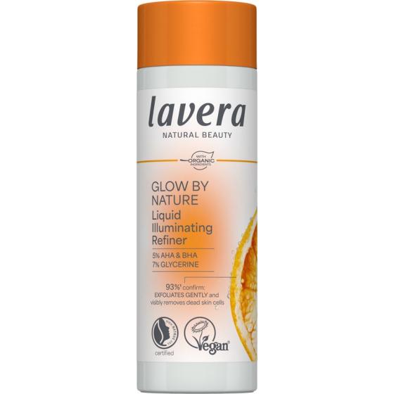 Lavera Glow liquid luminizing refining exfoliant