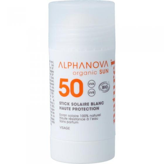 Alphanova Sun Sun stick SPF50+ blanc bio