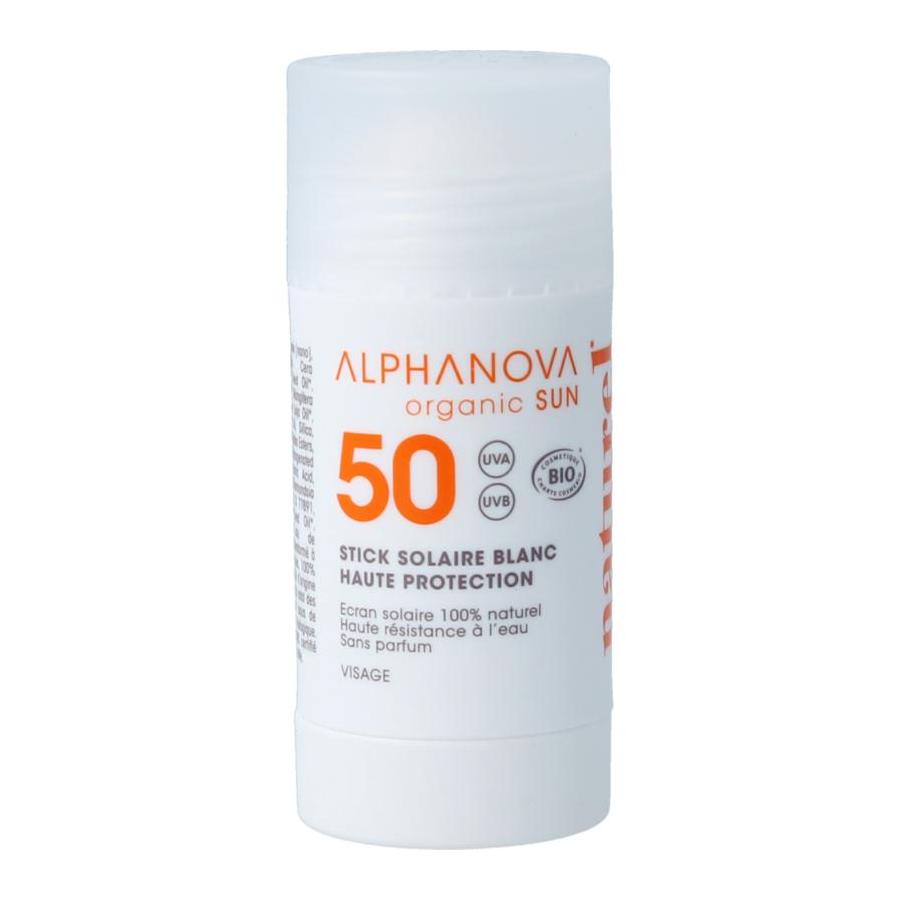 Alphanova Sun Sun stick SPF50+ blanc bio