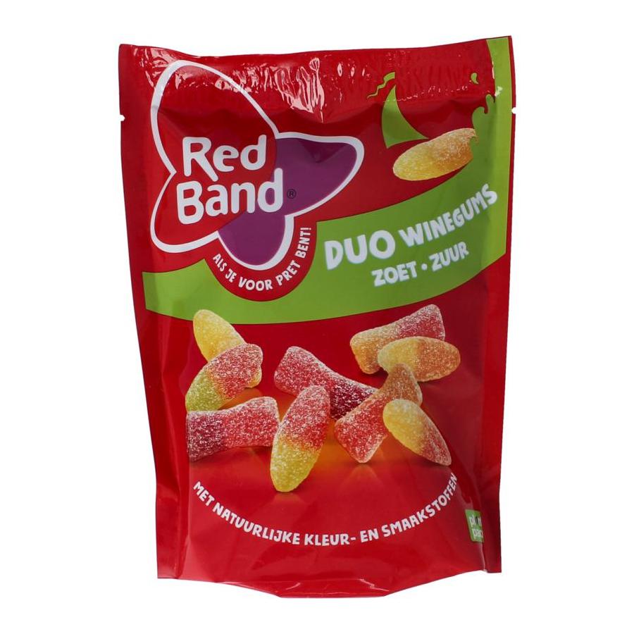 Red Band red b duo winegums zoet zuur