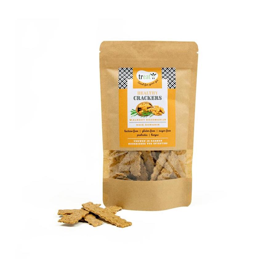 Crackers walnoot rozemarijn glutenvrij