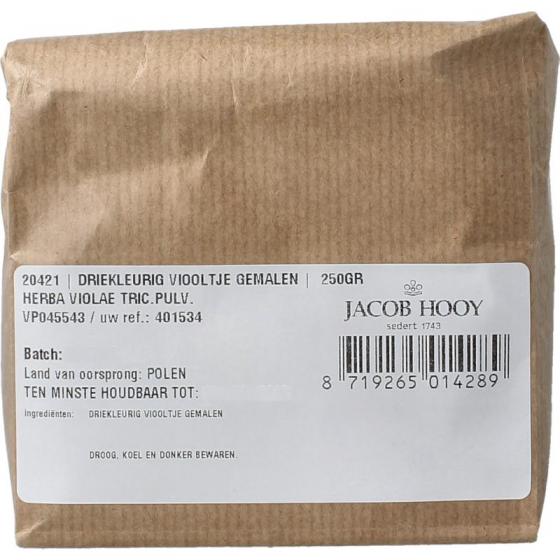 Jacob Hooy driekleurig viooltje gemalen