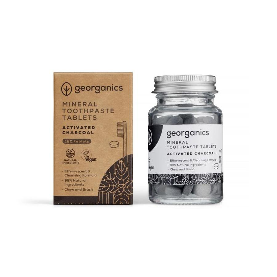 Georganics Toothpaste tablets active charcoal