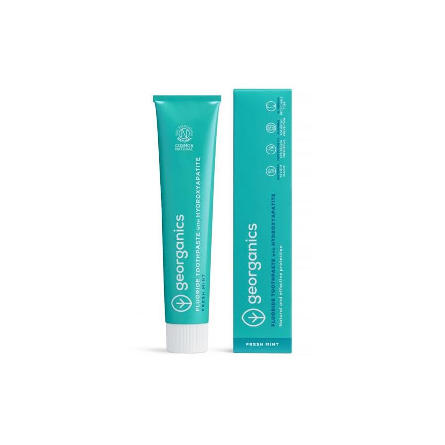 Georganics Fluor toothpaste fresh mint tube