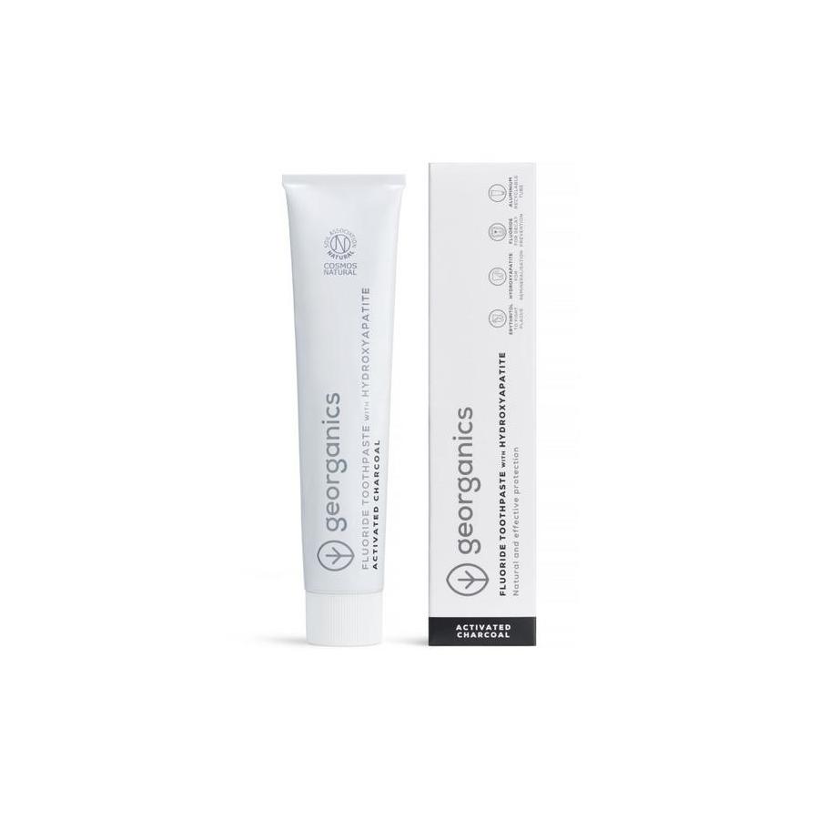 Georganics Fluor toothpaste charcoal tube