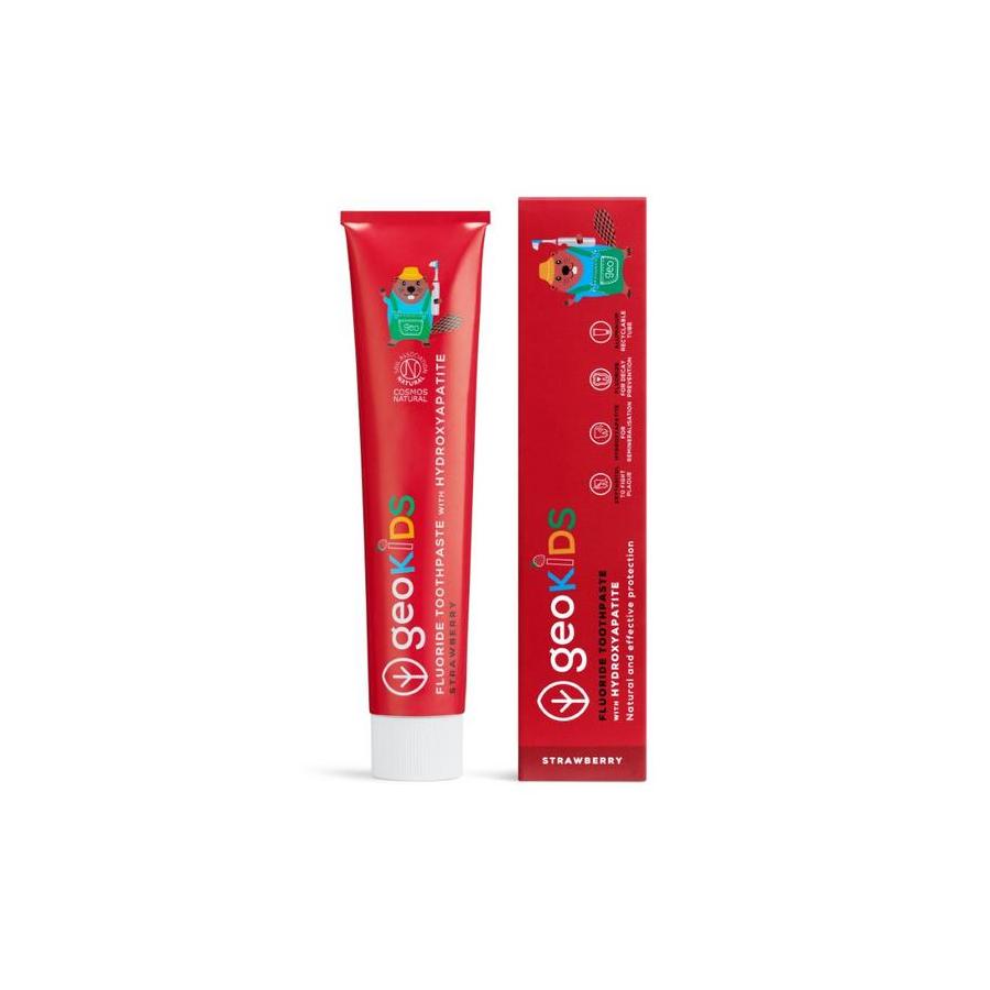 Georganics Fluor toothpaste kids strawberry tube