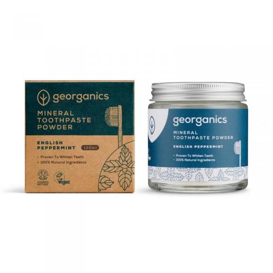 Georganics Mineral toothpaste powder english peppermint