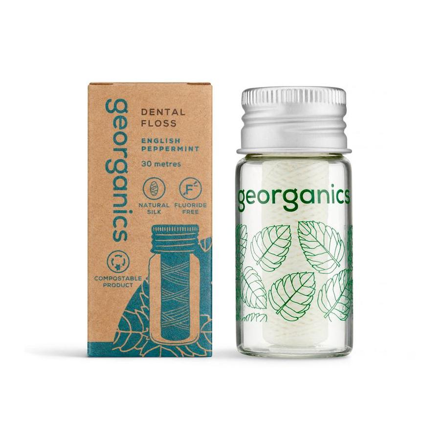 Georganics Dental floss english peppermint 30 meter