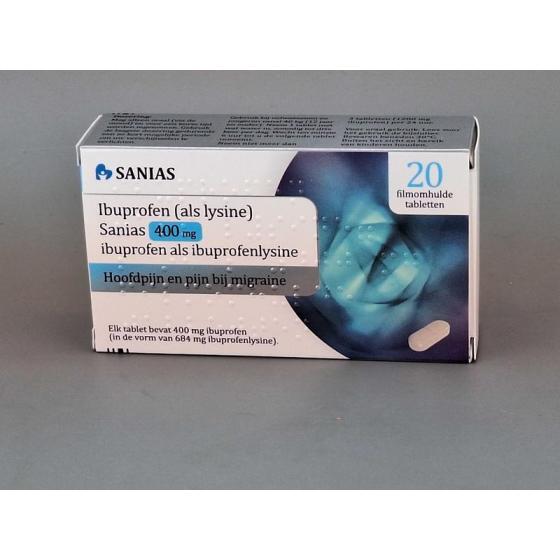 Sanias ibuprofen 400mg als lysine uad