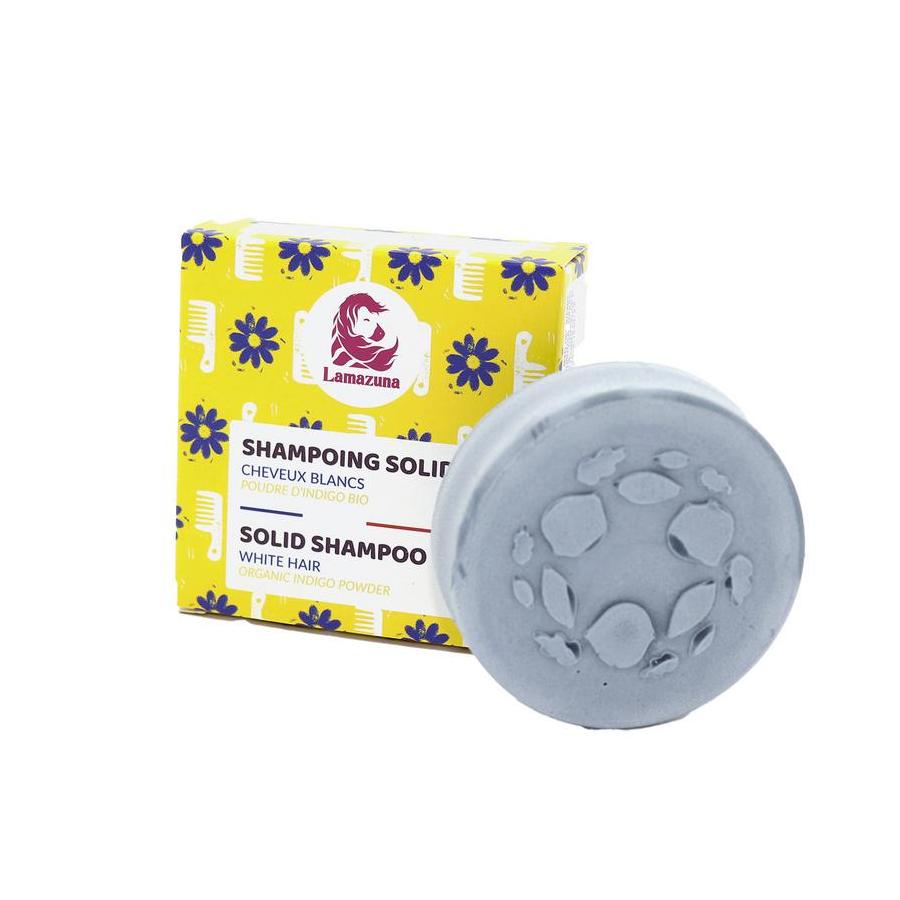 Shampoo bar white hair d'indigo powder