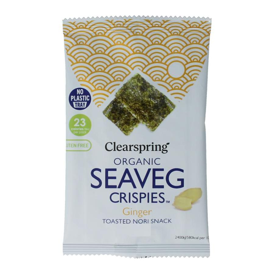 Clearspring seaveg - crispies ginger bio