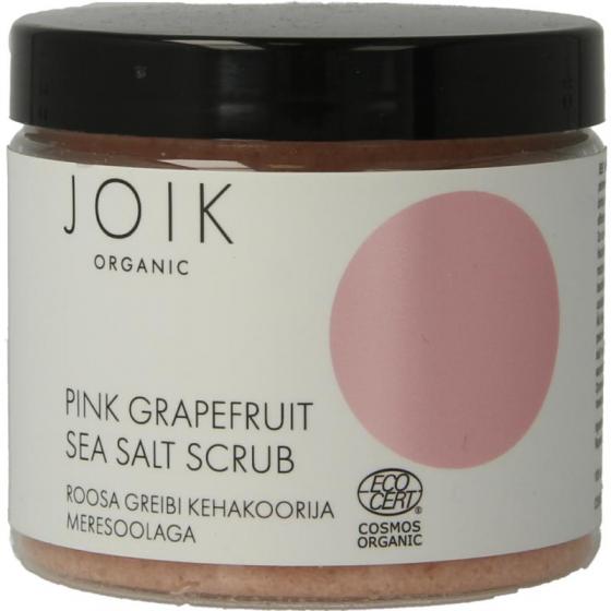 Pink grapefruit sea salt scrub vegan