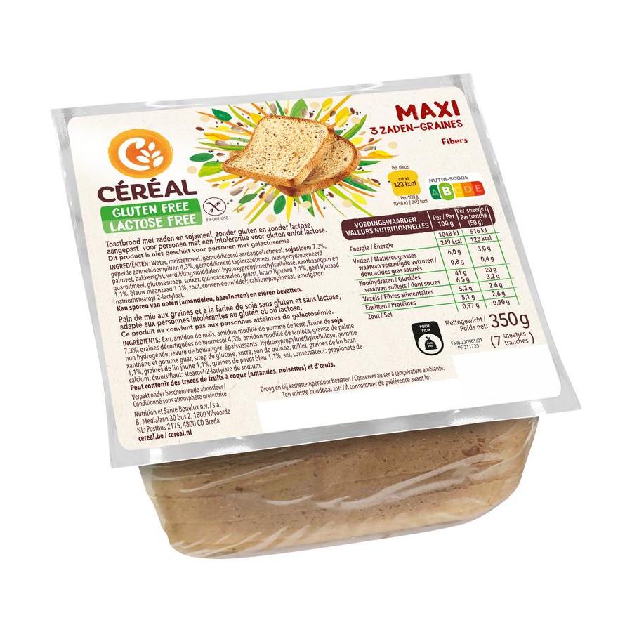 Cereal maxi 3 zadenbrood glut&lac vr