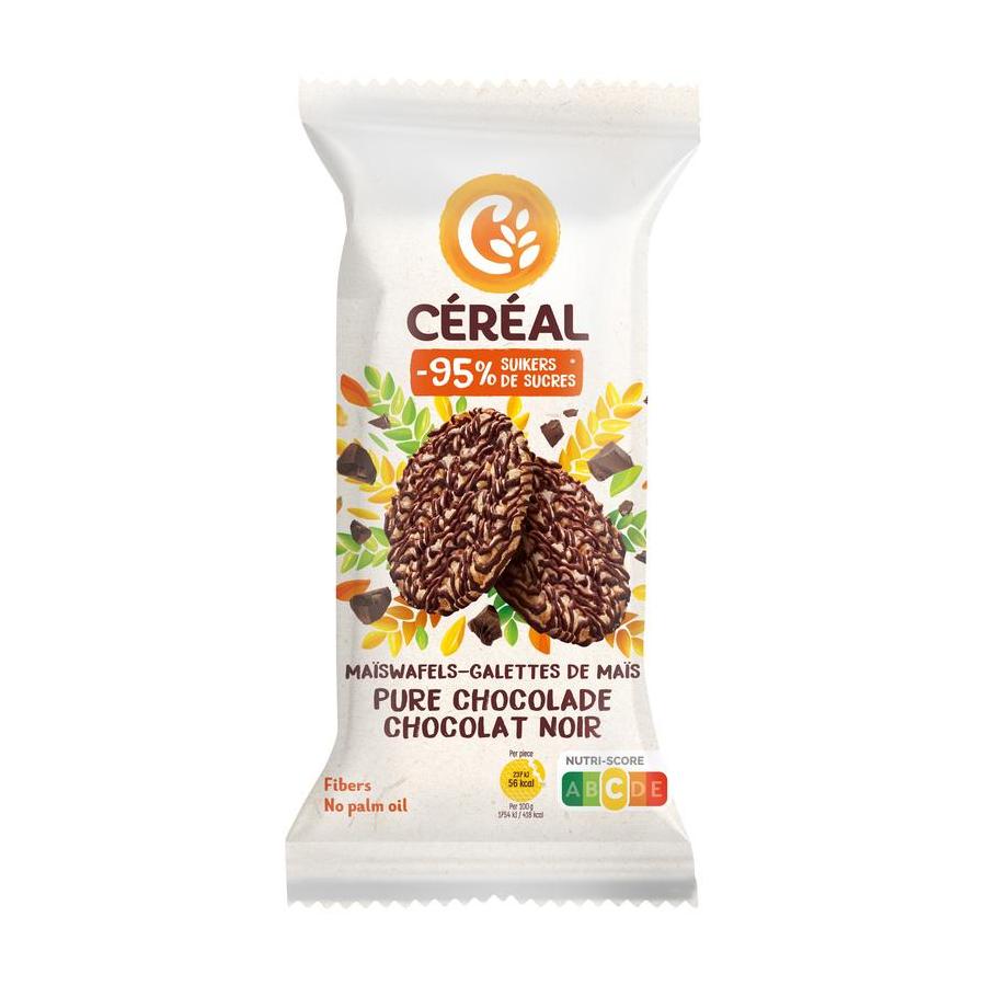 Cereal maiswafel puur minder suikers