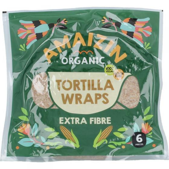 Amaizin tortillawraps extra fibre bio