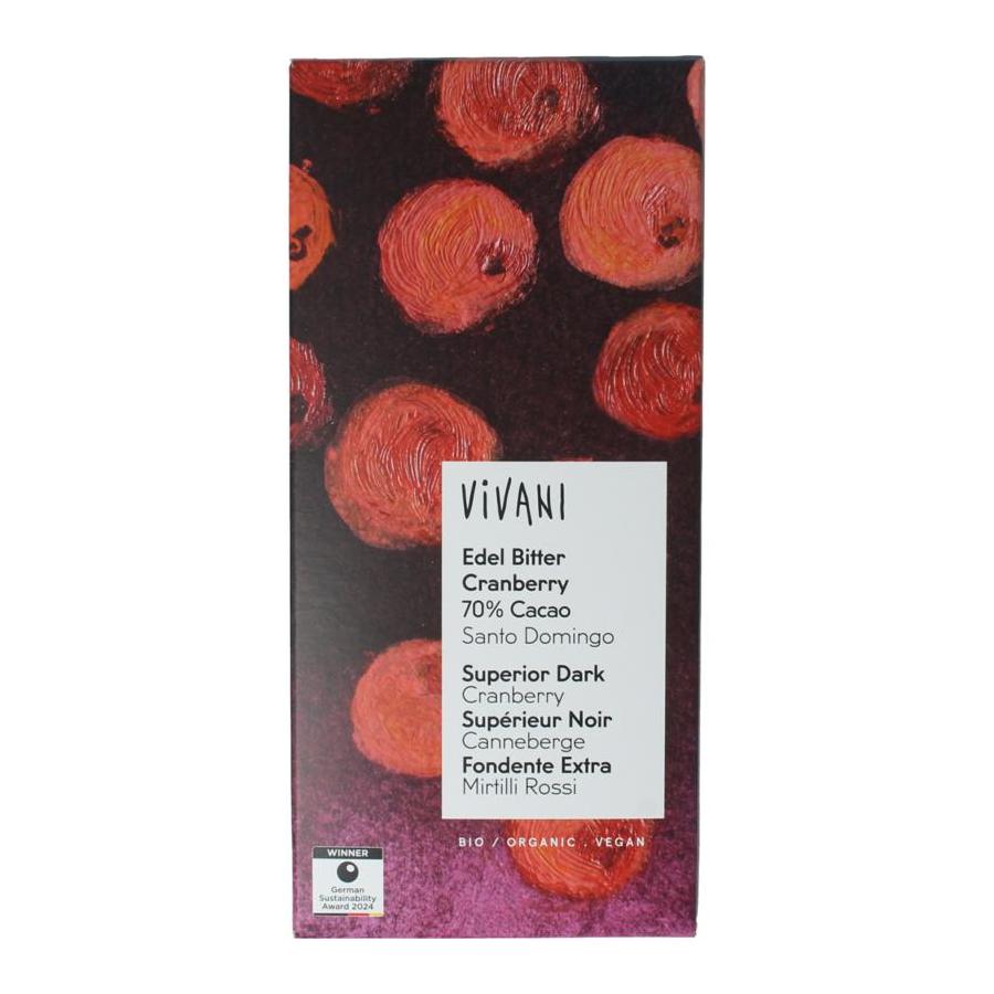 Vivani Vivani super dark cranb 70%bio