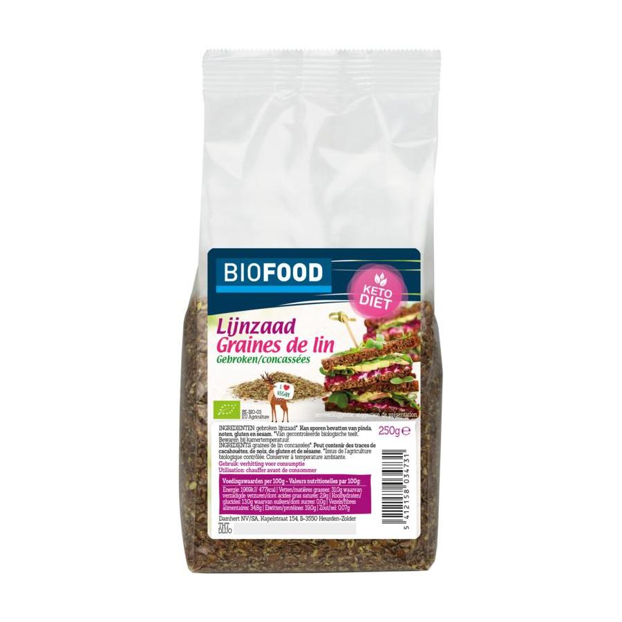 Biofood lijnzaad gebroken bio
