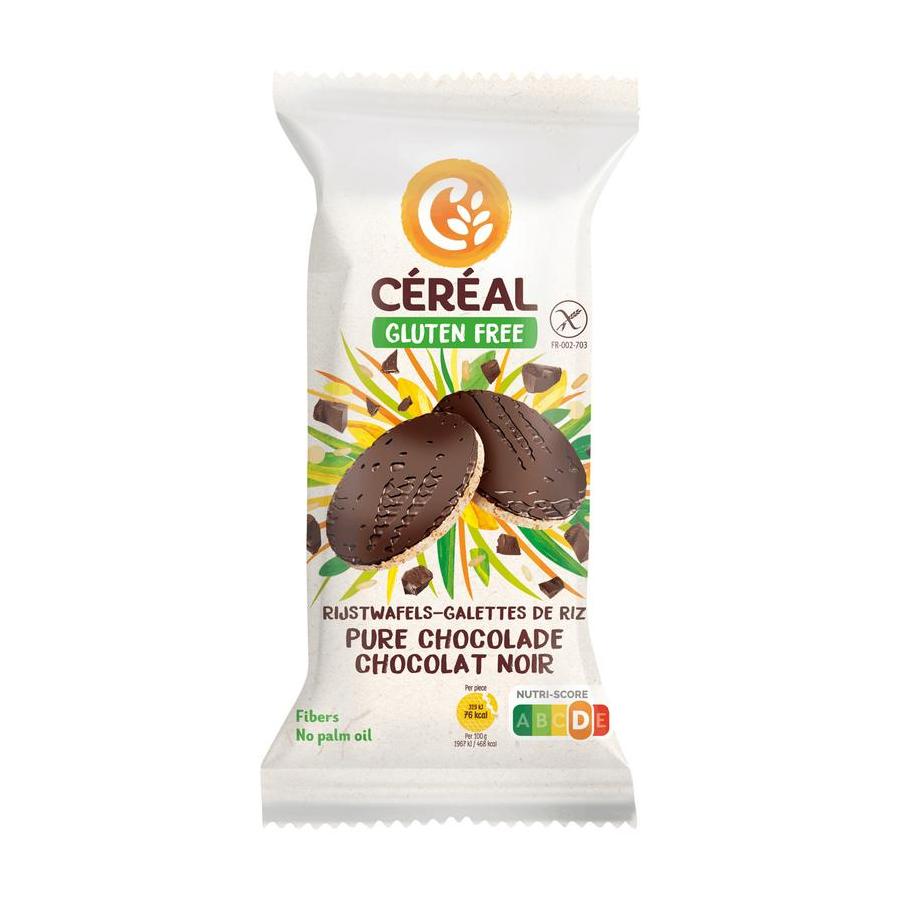 Cereal rijstwafel m pure choc glutenv