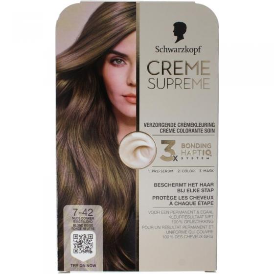 Schwarzkopf creme supreme 7-42 d blond