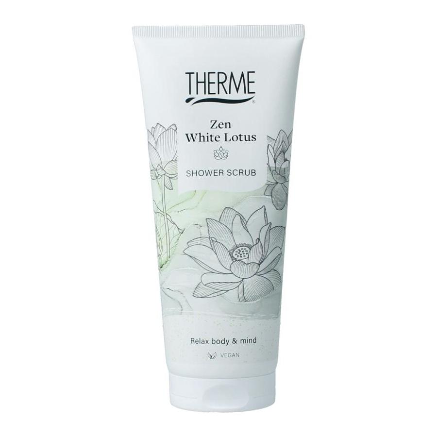 Therme Zen white lotus shower scrub