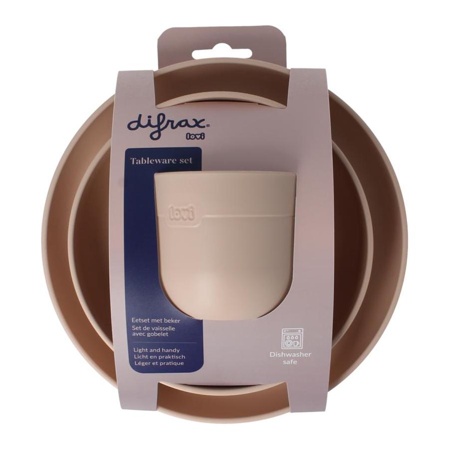 Difrax Lovi eetset met beker nude
