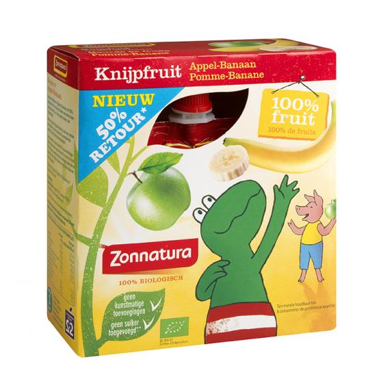 Knijpfruit appel/banaan kikker 85 gram
