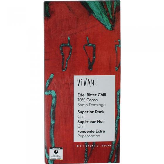 Vivani Vivani super dark chil 70% bio