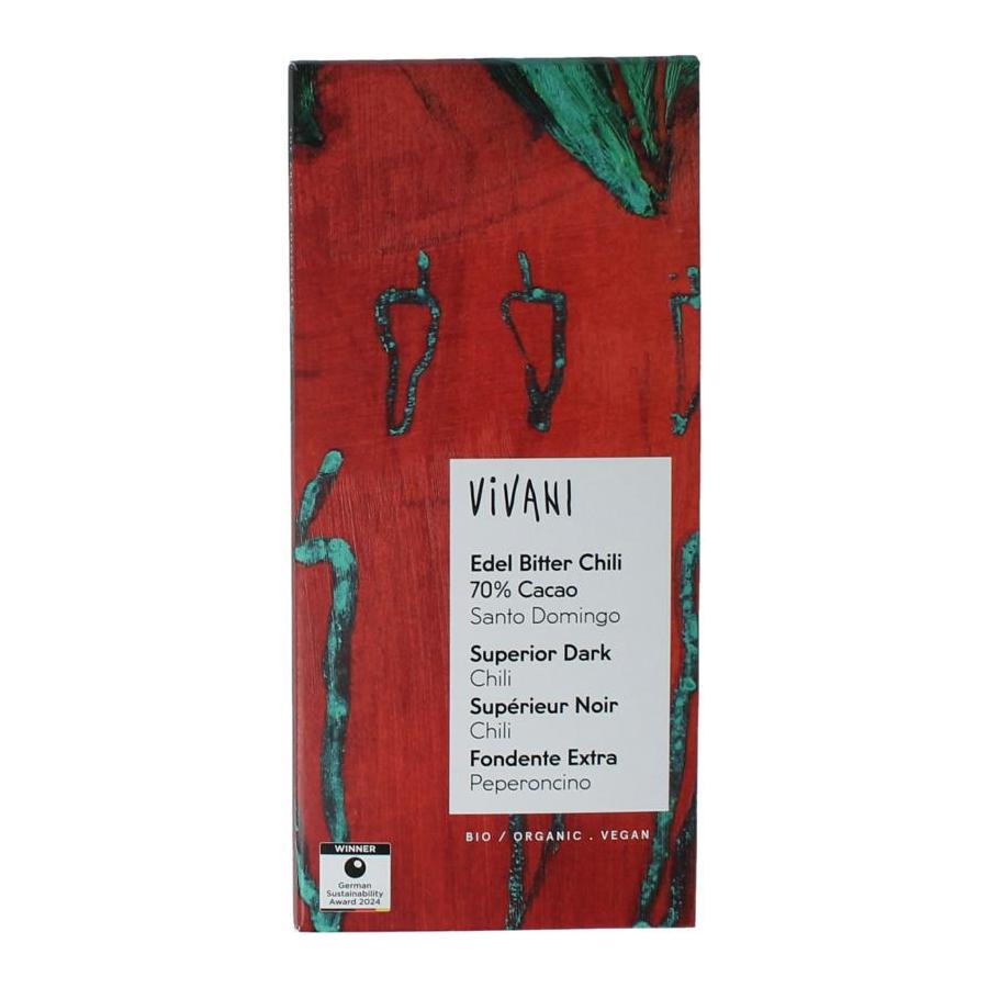 Vivani Vivani super dark chil 70% bio