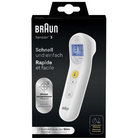 Braun Voorhoofdthermometer Sensian 3 BNT050
