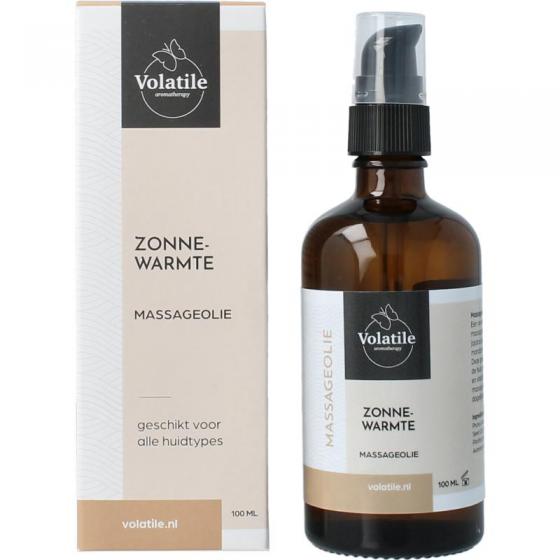 Volatile massageolie zonnewarmte