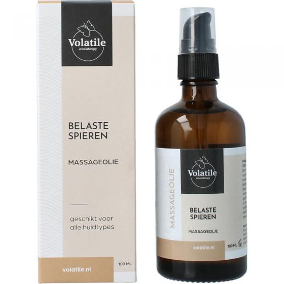 Volatile massageolie belaste spieren