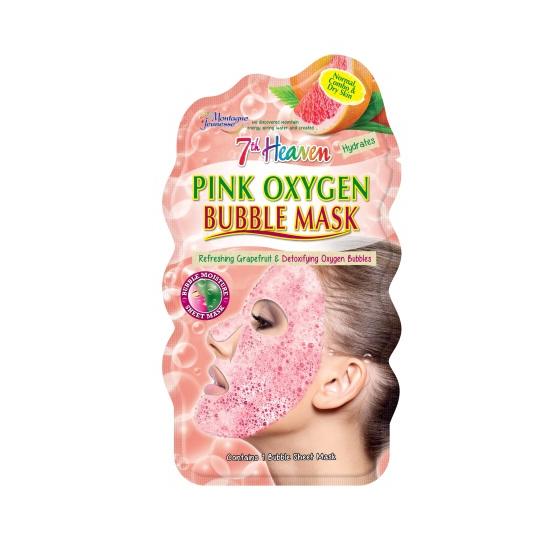 7th Heaven face mask pink oxygen bubble sheet