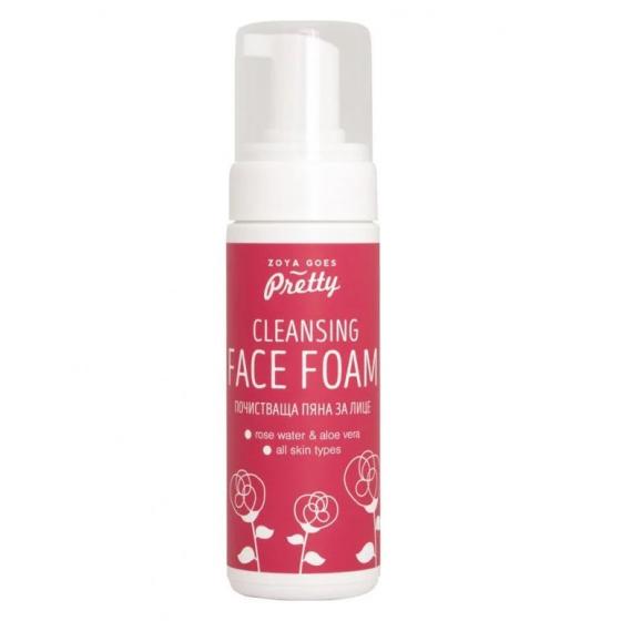 Cleansing face foam rose & aloe vera