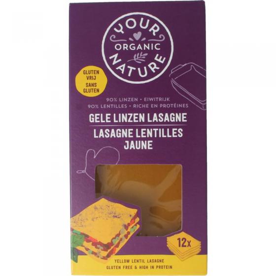 Your Organic Nat yon lasagne v gele linzen bio