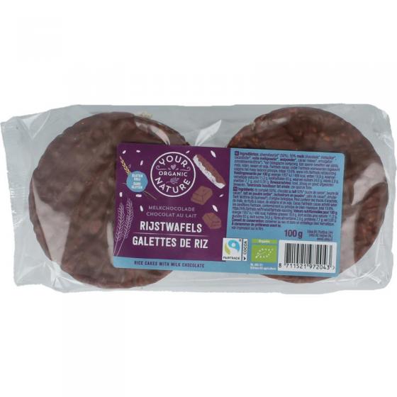 Your Organic Nat yon rijstwafels choco melk bio