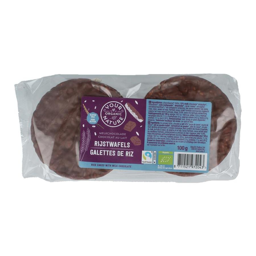 Your Organic Nat yon rijstwafels choco melk bio