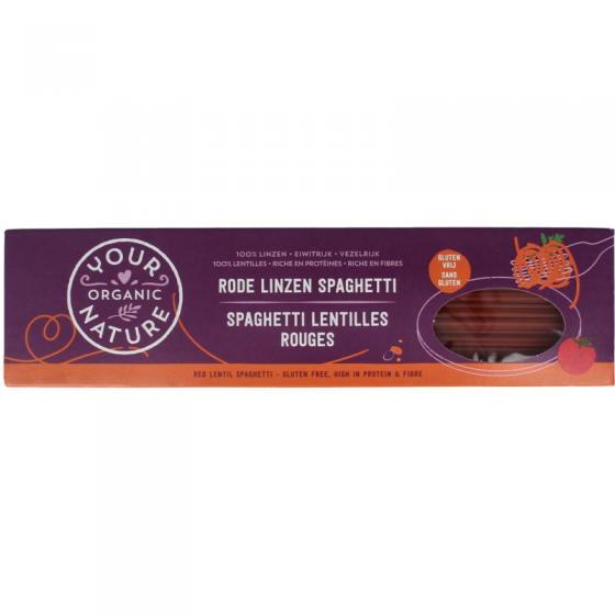 Your Organic Nat yon spaghetti rode linzen bio